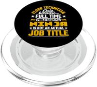 Floor Technician Job Title Funny Floor Technologist Engineer PopSockets PopGrip para MagSafe