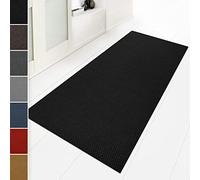Floordirekt alfombra antideslizante 80 x 200 cm negro, ideal también como alfombra antideslizante a medida, alfombra para pasillo, alfombra de cocina - lavable antideslizante, alfombra de entrada