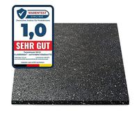 Floordirekt Alfombra Antivibración 60x60 cm - Fabricada en Alemania - Para Lavadoras, Secadoras, etc. - Cortable - Disponible en Diferentes Grosores (60 x 60 x 1,0 cm)