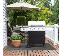 Floordirekt Alfombrilla para barbacoa, protección del suelo, alfombrilla para barbacoa, alfombrilla protectora para barbacoa de gas y barbacoa de carbón vegetal para exterior y jardín, 90 x 180 cm