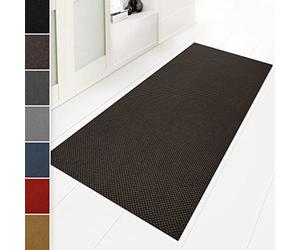 Floordirekt Felpudo atrapasuciedad, 100 x 150 cm, marrón, ideal como alfombra a medida para atrapar la suciedad, pasamanos, alfombra de cocina - lavable, antideslizante, alfombra limpia, vendida por