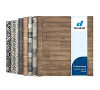 Floordirekt Revestimiento de Suelo CV en imitación de Madera, Suelo de PVC, se Vende por Metros, Antideslizante y fácil de Limpiar, Suelo de Vinilo (200 x 100 cm, Atlantic | Roble Antiguo 606M)
