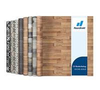 Floordirekt Revestimiento de Suelo CV en imitación de Madera, Suelo de PVC, se Vende por Metros, Antideslizante y fácil de Limpiar, Suelo de Vinilo (200 x 200 cm, Atlantic | Roble Dorado 609L)