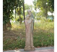 Flooreal - Estatua de jardín de la Sagrada Familia, escultura católica grande para exteriores, 80 cm de alto, sagrado San José, Virgen María, religiosa, Santa Madre de Dios, exterior, patio, césped