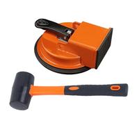 Flooring Plank Puller - Laminate Flooring Tools Kit | Hardwood Floor Repair Set With Carbon Steel Pull Bar & Rubber Hammer | Wood Plank Installation Removal Tool For Home Garage