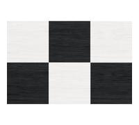 FloorPops x Chris Loves Julia - Azulejos de piso Lawrence de 12 x 12 pulgadas, color negro, FP5059