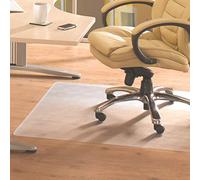 Floortex Valuemat - Alfombrilla de PVC para Suelos Duros, 120 x 150 cm, Rectangular, Transparente (FC1215017EV)