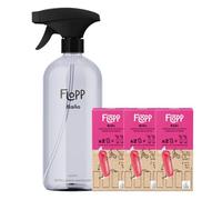 Flopp Limpiador de Baños Eco - Desincrustante - Eficaz contra la cal - Pack 6 Botellas de 500 ml (3L) - Formato ultraconcentrado - Ecolabel & Certificación Vegan - Multiusos