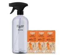 Flopp Limpiador de Cocinas Eco Desengrasante - 3L Pack Botella 500 ml x 6 recambios solubles - Elimina Grasa y Suciedad Difícil - Formato ultraconcentrado - Ecolabel & Certificación Vegan