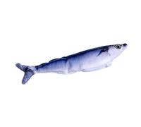 Floppy Fish - Juguetes para gatos - Juguete de ejercicio para gatos, juguete eléctrico de cola real que mueve y salta, para cachorros y perros pequeños, aburrido, masticar