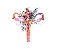 Flor abstracta Anatomía Órgano Órganos internos Descomposición ósea Mural Impresión Lienzo Póster Presentación médica Imagen estética(2,21x30cm No Frame)