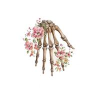 Flor abstracta Anatomía Órgano Órganos internos Descomposición ósea Mural Impresión Lienzo Póster Presentación médica Imagen estética(11,21x30cm No Frame)