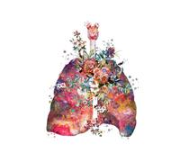 Flor abstracta Anatomía Órgano Órganos internos Descomposición ósea Mural Impresión Lienzo Póster Presentación médica Imagen estética(9,15x20cm No Frame)