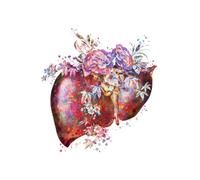 Flor abstracta Anatomía Órgano Órganos internos Descomposición ósea Mural Impresión Lienzo Póster Presentación médica Imagen estética(7,15x20cm No Frame)