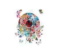 Flor abstracta Anatomía Órgano Órganos internos Descomposición ósea Mural Impresión Lienzo Póster Presentación médica Imagen estética(12,13x18cm No Frame)