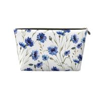 Flor Aciano, Bolsa de Maquillaje Bolsa de cosméticos Bolsa de artículos de tocador de Viaje portátil Bolsa de artículos de tocador