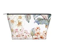 Flor Acuarela Pastel Botánico Rosa, Bolsa de artículos de tocador Bolsa de Maquillaje Bolsa de cosméticos Bolsa de artículos de tocador de Viaje portátil