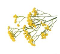 Flor artificial de Gypsophila realista para decoración de eventos y estilo de lugar con aliento de bebé sintético para temas modernos y clásicos (amarillo)