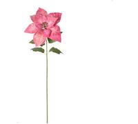 Flor artificial de la flor de Pascua de la franela para el estilo interior de las vacaciones con la forma realista y la influencia europea elegante (F)