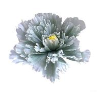 Flor artificial de la peonía del accesorio del acontecimiento de la boda con la cabeza floral de los 30cm para las cabinas de fotos Tablescapes y mejora del lugar (verde)