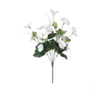 Flor artificial de seda de hibisco resistente a los rayos UV para