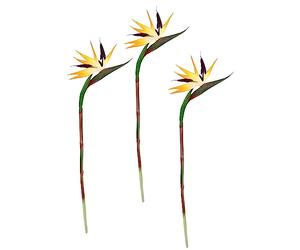 Flor artificial Strelitzie de pájaro del paraíso exótica, rama decorativa individual, flor decorativa, jarrón tropical, arreglo, tallo, oro, boda, hawaiano, fiesta, decoración para fiestas temáticas