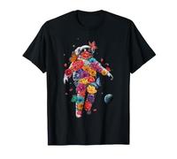 Flor Astronauta Ciencia Astronomía Espacial Galaxia Camiseta