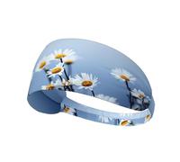 Flor Blanca de la Naturaleza,Banda Deportiva para el Sudor Unisex, Multiusos, elástica para el Pelo