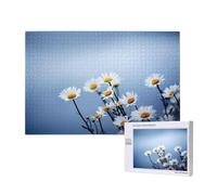 Flor Blanca de la Naturaleza,Rompecabezas de Madera de 1000 Piezas para Adultos y Adolescentes.