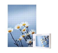Flor Blanca de la Naturaleza,Rompecabezas de Madera de 300 Piezas para Adultos y Adolescentes.