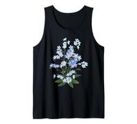 Flor botánica Forget-Me-Not Camiseta sin Mangas