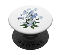 Flor botánica Forget-Me-Not PopSockets PopGrip Adhesivo