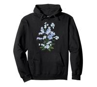 Flor botánica Forget-Me-Not Sudadera con Capucha