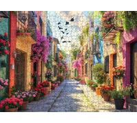 flor calle Puzzle de 2000 Piezas, Juego de Mesa Familiar de Madera - Rompecabezas Adultos para Toda La Familia,Rompecabezas Educativo DIY y Antiestrés - Incluye Póster de Referencia, 99 x 70 cm f0-387