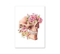 Flor cráneo Oral diente anatomía arte lienzo pintura educación médica carteles e impresiones cuadros de pared for decoración clínica Dental(G,20X25 cm No Framed)