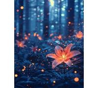 Flor Cuadros para Pintar por Numeros, Planta Pintar por Numeros, Kit de Pintura al óleo de Lienzo DIY Para con Pinceles arte Sets For beginners, Sin marco, Decoración Paredes Domésticas 60x80cm Q-289