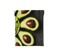 Flor De Aguacate Hecho Palta Guacamole Comida Y Bebida, Squeeze Top Wallet Bolsa de Almacenamiento para Mujer Monedero pequeño Bolsa de Cambio