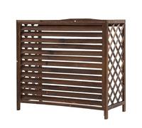 Flor De Aire Acondicionado De Madera Maciza,La Cubierta Protectora Del Condensador Exterior Evita El Follaje,Cubierta De Aire Acondicionado De Madera Maciza(105x47x80cm/41.3x18.5x31.4in)