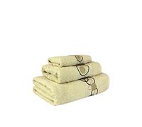 Flor De Algodón Set Toalla 3 Uds. Circule 400 Gr Crema 30X50; 50X100; 100X150 cm