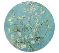 Flor de Almendro Fondo Azul Puzzle de 1000 Piezas Puzzle para Adultos Relajación Decoración Hogar Regalo Familiar 1000pcs (67.5x67.5cm)