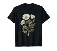 Flor de Amapola Blanca Camiseta