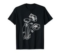 Flor De Amapola En Blanco Flor De La Naturaleza Amapolas Camiseta
