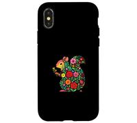Flor de Ardilla Carcasa para iPhone X/XS