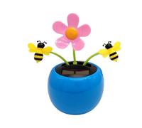 Flor de Baile con energía Solar - Flores de Baile Solar Cabeza temblorosa | Decoraciones de automóviles | Flores Dólares de Manzana Flower Rednamentos | Accesorios de Carr Sunflower | Regalo CREA