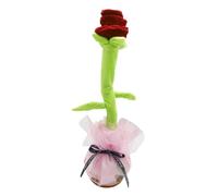 Flor De Baile - Juguete De Flor De Baile | Flora De Peluche Cantando Flores | Juguetes Musicales De Rosa Interactivos | Juguete Musical Educativo Divertido Portátil | Cargas USB TU LIP PLUSH-TOY Para