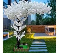 Flor de Cerezo Artificial Hecha a Mano Dormitorio Sala de Estar Fiesta decoración de Boda diseño de Flores,02,1.5x1.7m