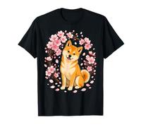 Flor de Cerezo Japonesa Shiba Inu Sakura Camiseta