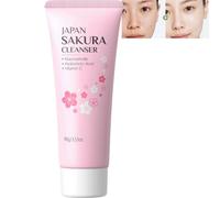 Flor de Cerezo Sakura Iluminadora Limpiador Facial Espumoso Suave Piel opaca Revivally, Piel Equilibrada Cutis y Brillo Amplificadores Brillo, Fragancia Fresca y Acogedora (1 UNIDADES)