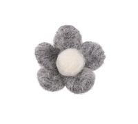 Flor de Cinco Segmentos de Fieltro de Lana para Manualidades DIY Navideñas | Accesorio para Horquillas, Bolas de Lana Decorativas, para Muñecos, Guirnaldas y Proyectos Creativos