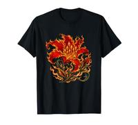 Flor de fantasía ardiente de Lirio de Llama fénix Camiseta